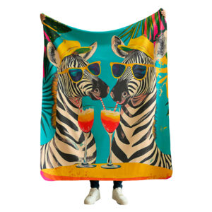 Manta Sherpa Cebra Cool